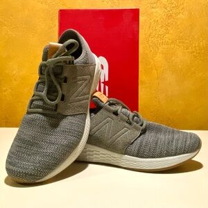 MEN’S NEW BALANCE FRESH FOAM CRUZ KNIT MCRUZKO2 SHOES, MILITARY OLIVE 9 2E WIDE